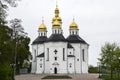 Orthodox Catherine\'s church with golden domes in Chernihiv, Ukraine Royalty Free Stock Photo