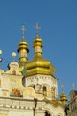 Orthodox christian church with golden dome Royalty Free Stock Photo