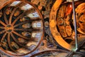 Orthodox Christian Church of Saint Savior in Chora (Istanbul Turkey). Old paintings on the ceiling Royalty Free Stock Photo