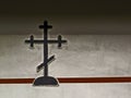 Orthodox christian cross on a wall Royalty Free Stock Photo