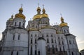 Orthodox christian Dormition Church with golden cupolas in Kyiv Pechersk Lavra Monastery, Ukraine Royalty Free Stock Photo