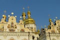 Orthodox Christian golden domes of Kiev-Pechersk Lavra Royalty Free Stock Photo