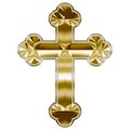 Orthodox christianity cross gold symbol