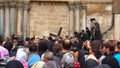 Orthodox Christians mark Good Friday in Jerusalem, a procession along the Via Dolorosa