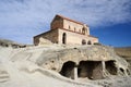 Orthodox church in ancient cave town Uplistsikhe,eastern Georgia Royalty Free Stock Photo