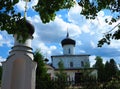 Orthodox Church in the city of Staraya Russa. A beautiful church in a picturesque place.