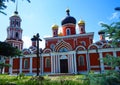 Orthodox Church in the city of Staraya Russa. A beautiful church in a picturesque place.