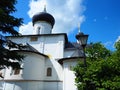 Orthodox Church in the city of Staraya Russa. A beautiful church in a picturesque place.