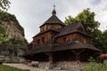 Orthodox church of the Exaltation of the Holy Cross in Kamianets-Podilskyi city. Royalty Free Stock Photo