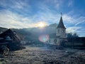 Orthodox church in Floresti village, Sibiu county, Romania