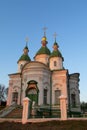 Orthodox Church with green domes