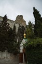 Orthodox church in Inkerman rock monastery.