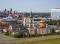 Orthodox Church. Landmark of the city of Barnaul. Royalty Free Stock Photo
