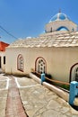 Orthodox church. Marathokampos. Samos island. Greece Royalty Free Stock Photo