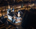 Orthodox church at night Royalty Free Stock Photo