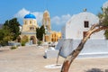 Orthodox church. Oia, Santorini, Greece Royalty Free Stock Photo