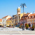 Orthodox Church at Piata Sfatului- the center of Royalty Free Stock Photo