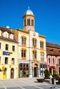 Orthodox Church at Piata Sfatului- the center of Royalty Free Stock Photo