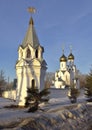 Church of the Archangel Michael in Novosibirsk -vertically