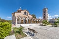 Orthodox church of Saint Nektarios with bell tower in Faliraki Royalty Free Stock Photo