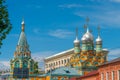 Orthodox Church of St. Grigory Neokesariisky of Neocaesaria with its onion domes, Moscow