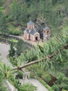 Orthodox church of St. John the Baptist, Grdelica in forest of Mokra Gora mountain, Serbia. Royalty Free Stock Photo