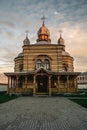Orthodox church at sunset Royalty Free Stock Photo