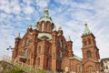 Orthodox church of Uspensky. Helsinki city center. Finland heritage