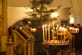 Orthodox Church Wax Candles Royalty Free Stock Photo