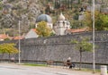 Orthodox Churches  inside walled city of Kotor, Montenegro Royalty Free Stock Photo