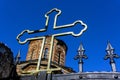 Orthodox Cross of the Gracanica Serbian Orthodox Monastery in Kosovo