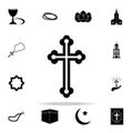 Orthodox cross icon. Religion icons universal set for web and mobile Royalty Free Stock Photo