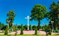 Orthodox Cross at Kazan Monastery in Tambov, Russia