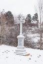 Orthodox Cross, near Grgeteg Monastery, on the Fruska Gora mountain , Serbia