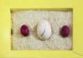 Orthodox Easter in Japan: an egg decorated with sakura