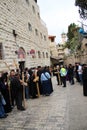 Orthodox Serbian Christians mark Good Friday in Jerusalem and carry wooden crosses in a procession along the Via Dolorosa.