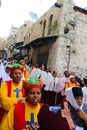 Orthodox Ethiopian Christians mark Good Friday in Jerusalem and carry wooden crosses in a procession along the Via Dolorosa.