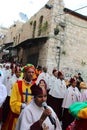 Orthodox Ethiopian Christians mark Good Friday in Jerusalem and carry wooden crosses in a procession along the Via Dolorosa.