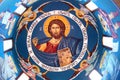 Orthodox fresco of Jesus Christ Royalty Free Stock Photo