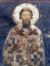 Orthodox Fresco of Saint Sava from Mileseva Monastery near Prijepolje, Serbia Royalty Free Stock Photo