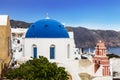 The Orthodox Greek Church of St. Nicholas in the city of Oia on the island of Santorini Royalty Free Stock Photo