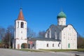 Orthodox ÃÂhurch of Theodore Stratelates on the brook (1360). Veliky Novgorod, Russia