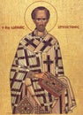 Orthodox icon of the Byzantine style St. John Chrysostom