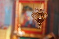 Orthodox icon lamp. Church oil. Church attribute. Lampstand Church. Christianity and faith. Religious temple. Prayer and Royalty Free Stock Photo