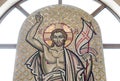 Orthodox icon mosaic of the Resurrection of Christ