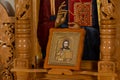 Orthodox Icon on Pulpit Royalty Free Stock Photo