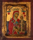 Orthodox Icon of Virgin Mary and Jesus Royalty Free Stock Photo