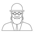 Orthodox icon, outline style