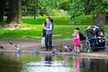 Orthodox Jewish children playing