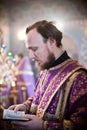 Orthodox liturgy with bishop